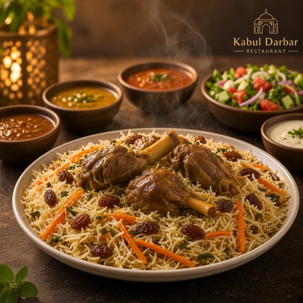Afghani Pulao With Meat (4 Person)
