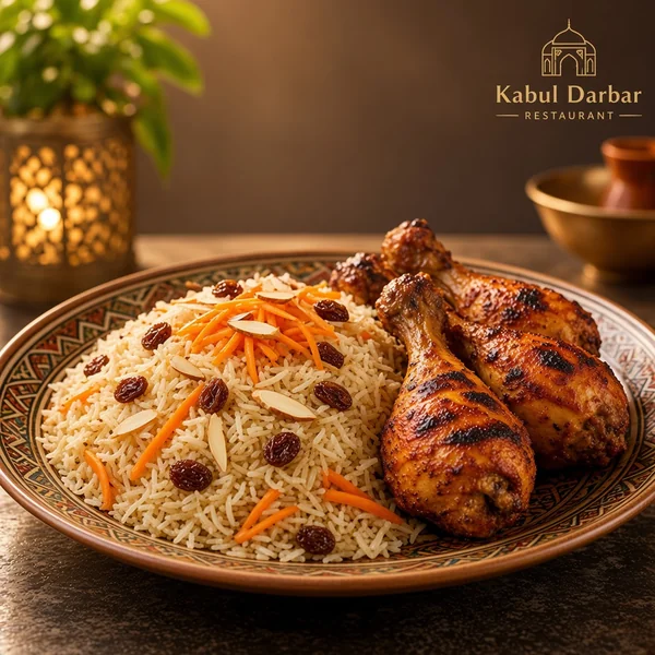 Afghani Pulao With Drum Stick