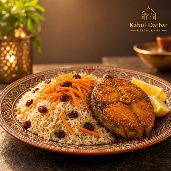 Afghani Pulao With King Fish