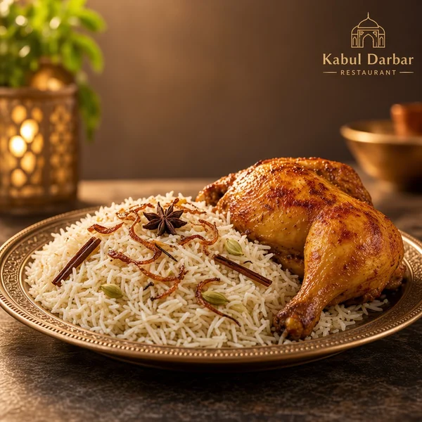 Yakhni Pulao Half Chicken Roast