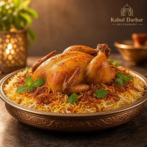 Biryani with Full Chicken Roast
