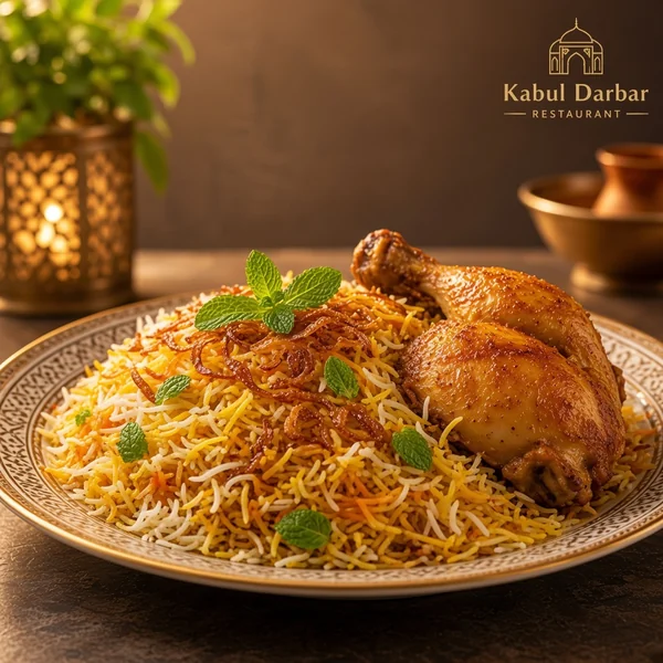 Biryani with Half Chicken Roast