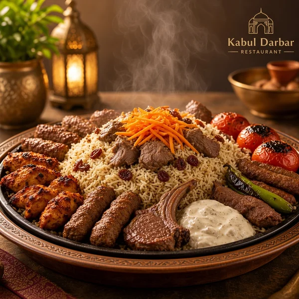 Pulao with Mix Grill